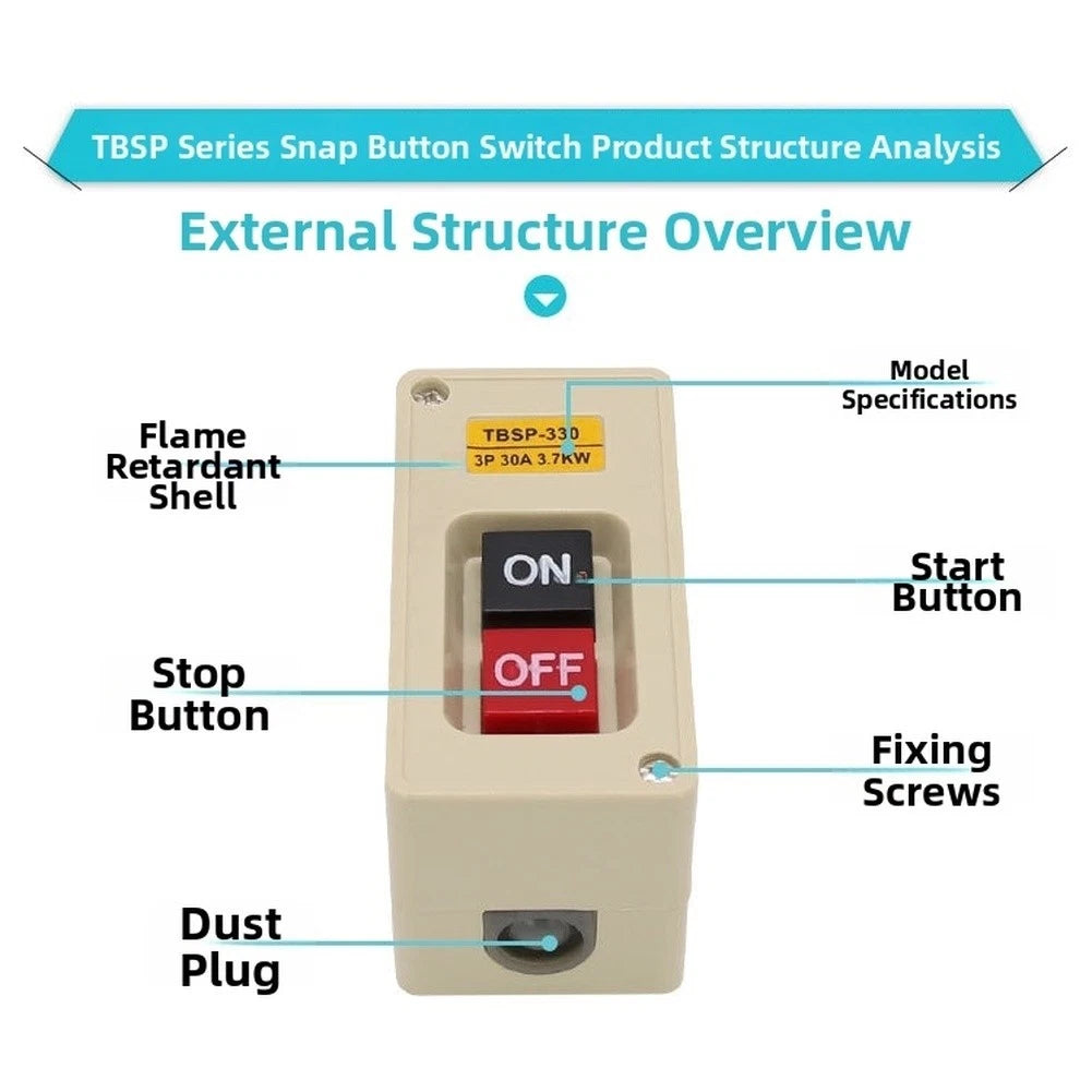Three Phase Control Switch 15A for AC Frequency 50HZ 60HZ