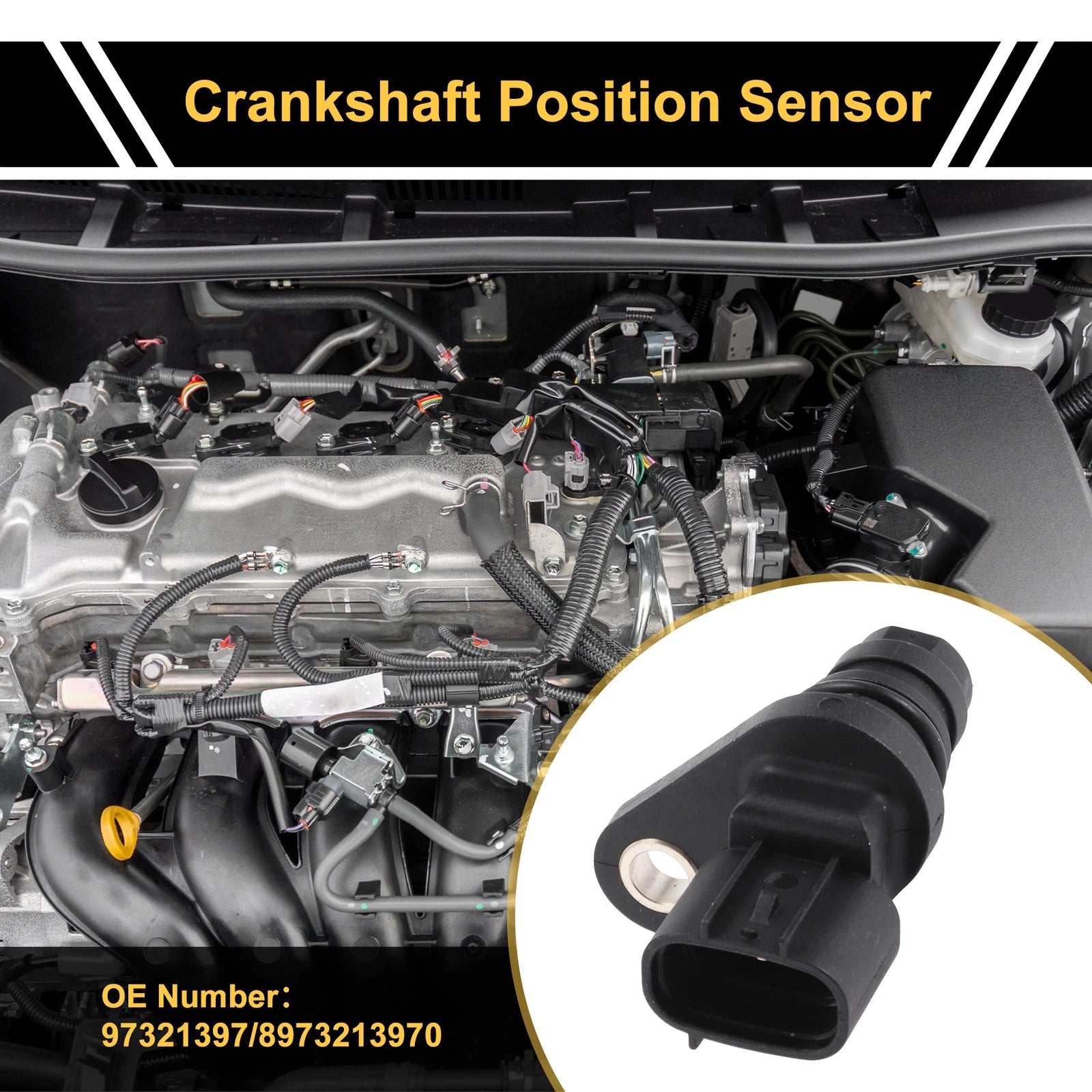 Crankshaft Position Sensor for GMC Sierra 2500HD 6.6 Diesel (2004–2005)