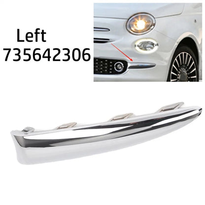 1X LH Left Front Bumper Moulding Chrome Trim for Fiat 500 (2016–2020)