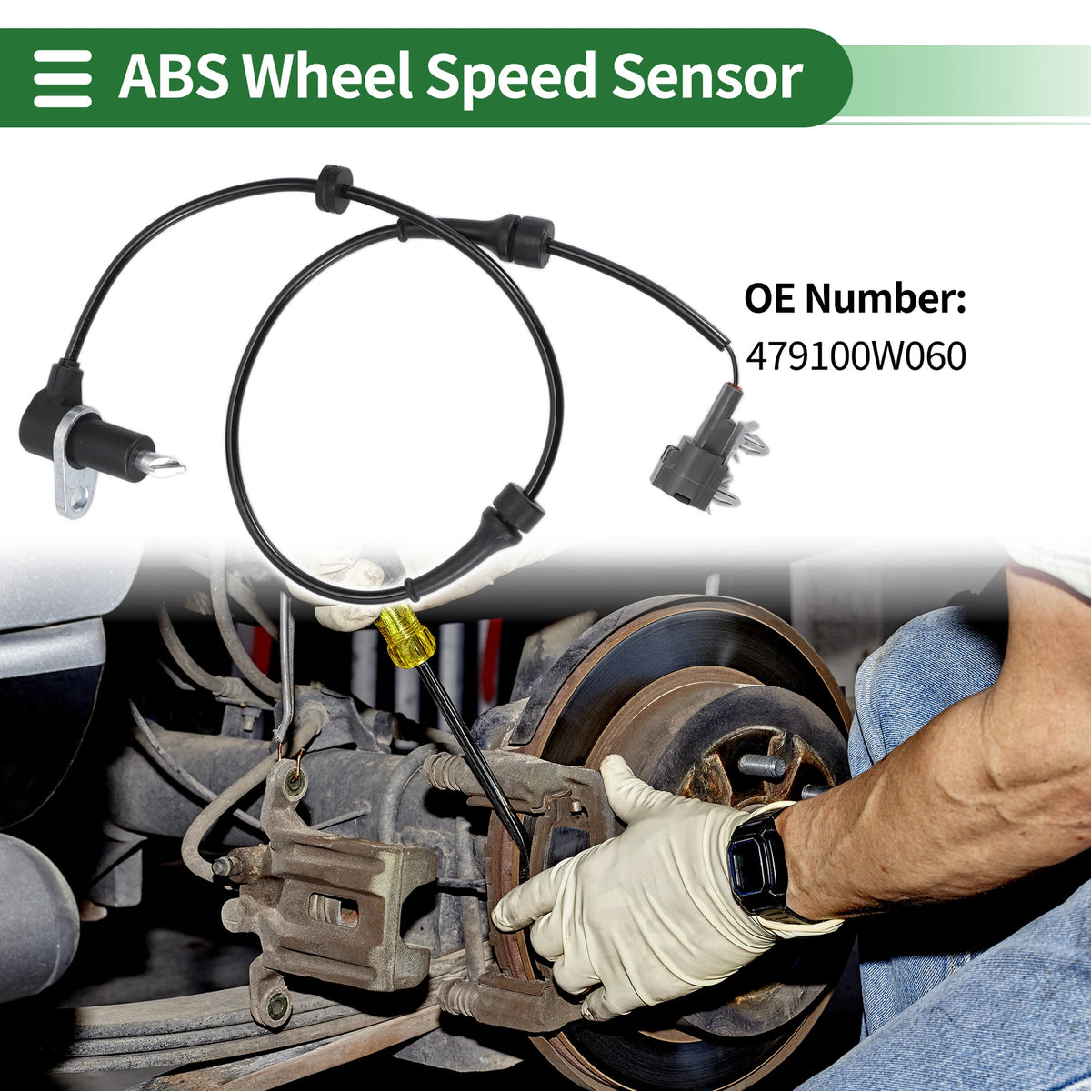 ABS Wheel Speed Sensor No. 479100W060 for Infiniti QX4 (1997–2003)