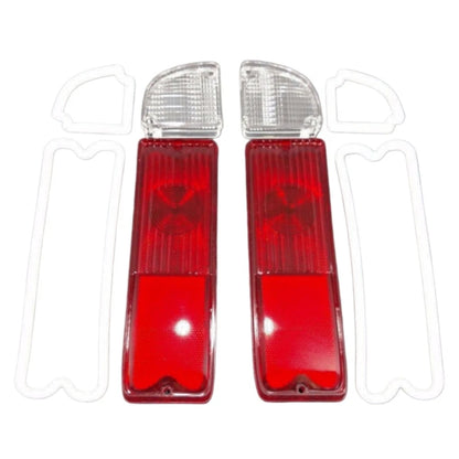Tail Light & Reverse Lamp Lens Set for Chevy Pickup Truck (1967–1972)