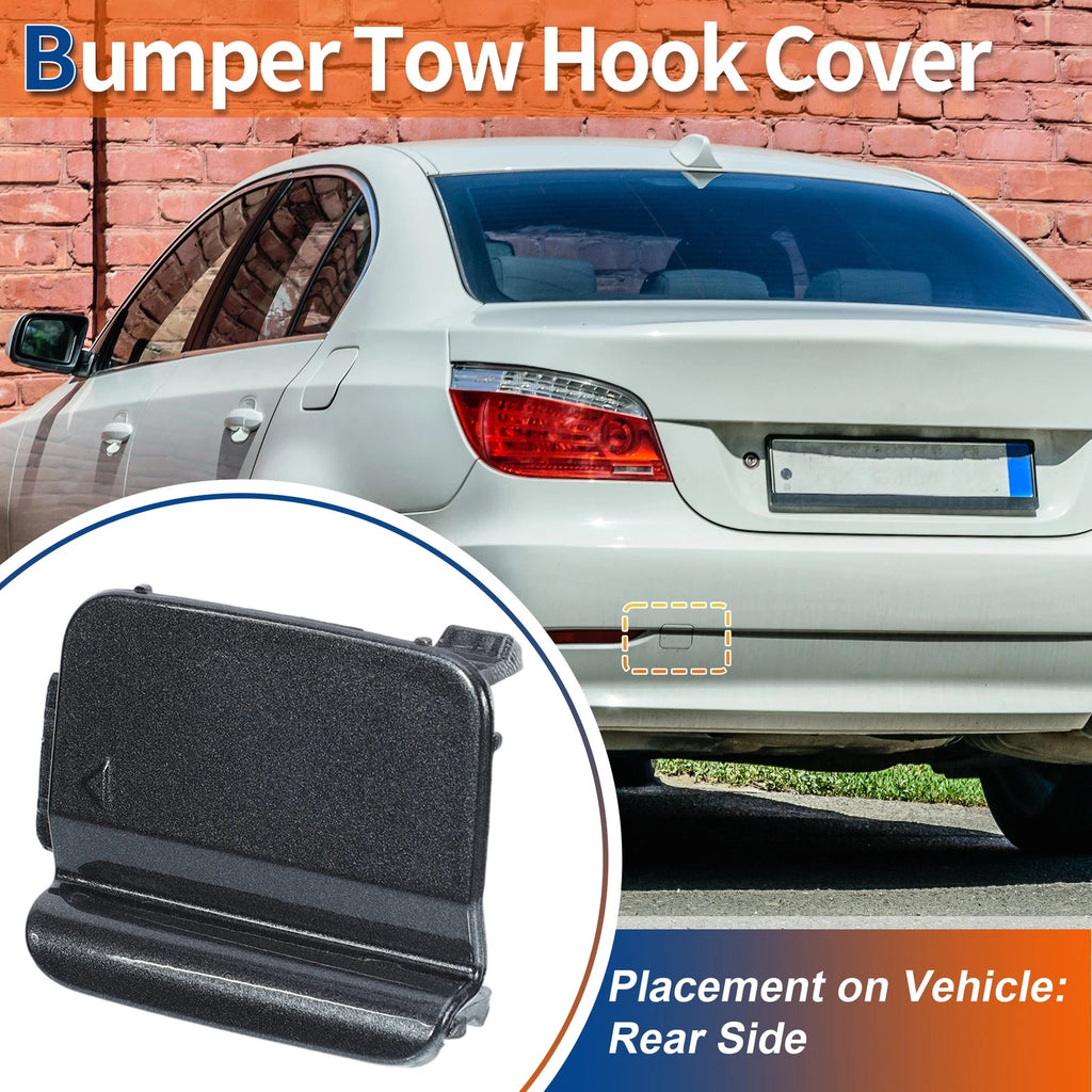 Rear Tow Hook Cover Replacement for BMW 528i 535i 550i (2008–2010)