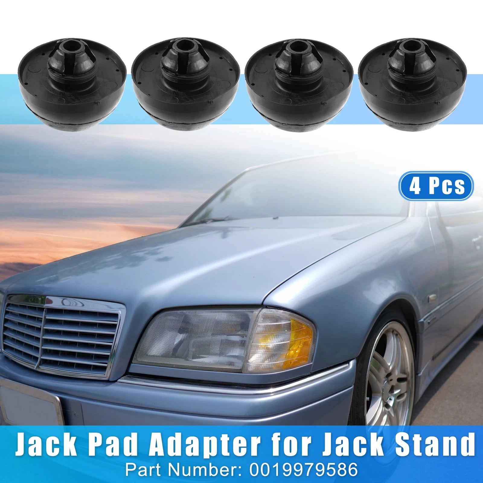 Jack Support Plug Lift Block Pad Set for Mercedes-Benz S430 (1994–2005)