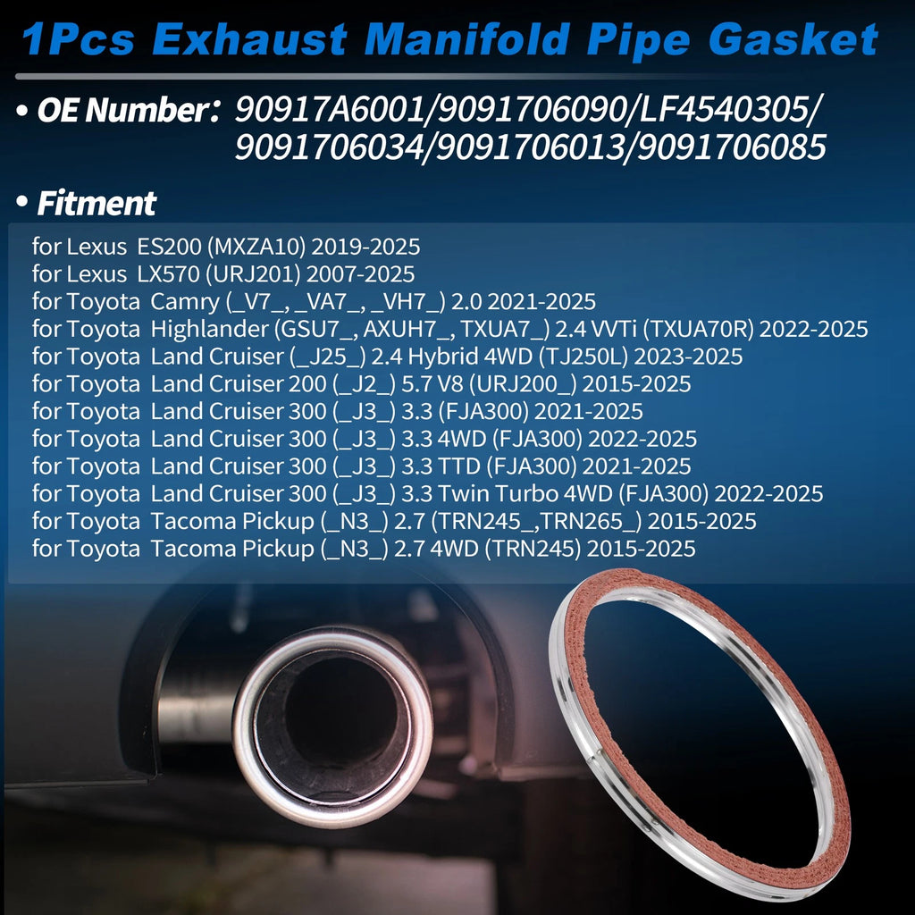 Exhaust Pipe Gasket Replacement for Lexus ES200 (2019–2025)