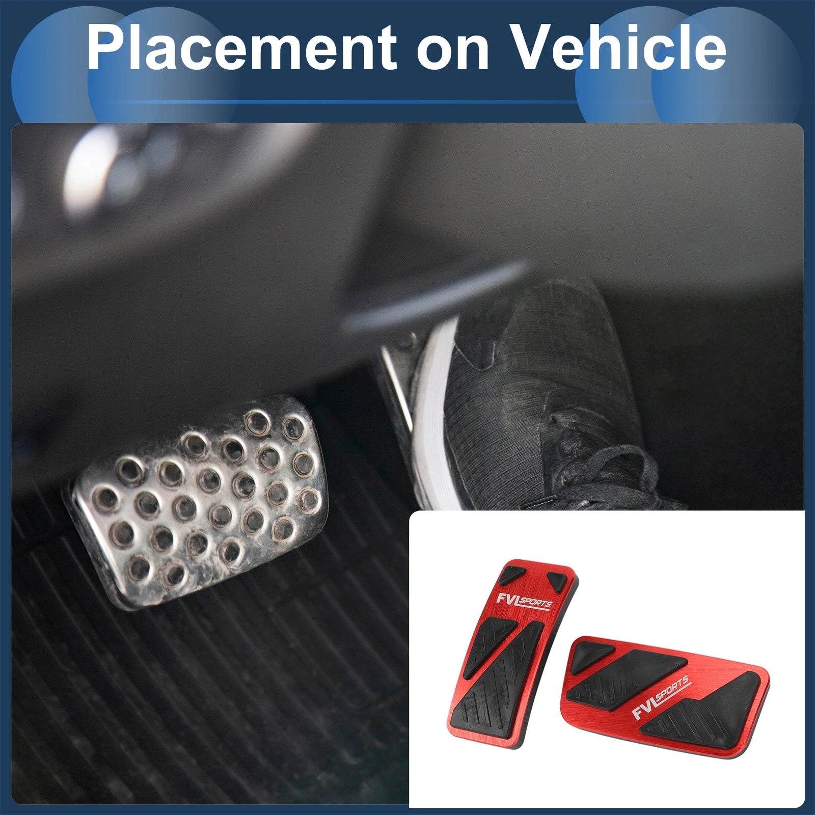 Automatic Foot Accelerator Pedal Covers Set for Ford Ranger (2024–2024)