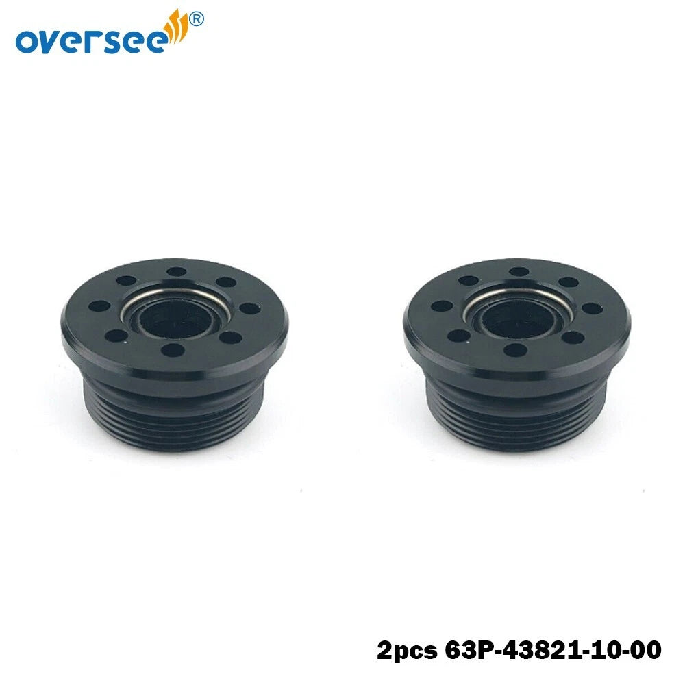 2pcs Trim Cylinder Screw End Cap for Yamaha 4T F 150HP Outboard (N/A)