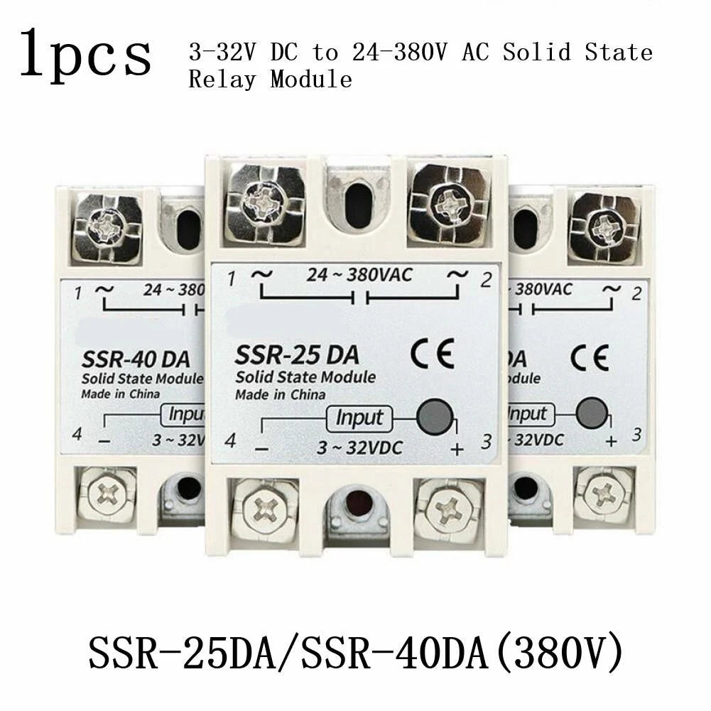 Solid State Relay for Industrial Applications (3-32V DC to 24-380V AC, 40A)