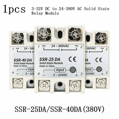 Solid State Relay for Industrial Applications (3-32V DC to 24-380V AC, 40A)