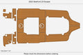 EVA Foam Teak Deck Pad for Sea Hunt 23 Escape (2023)