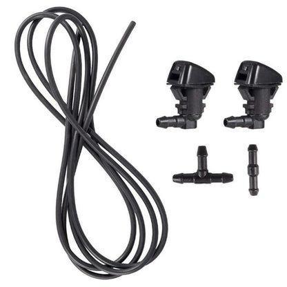 5X Black Windshield Washer Nozzle Set for Auto Wiper Sprayer