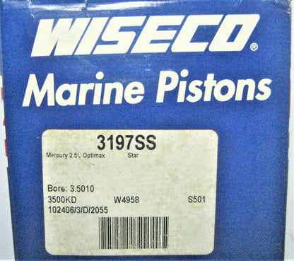 Wiseco 3197SS Piston Kit for Mercury Optimax (Outboard Engine)