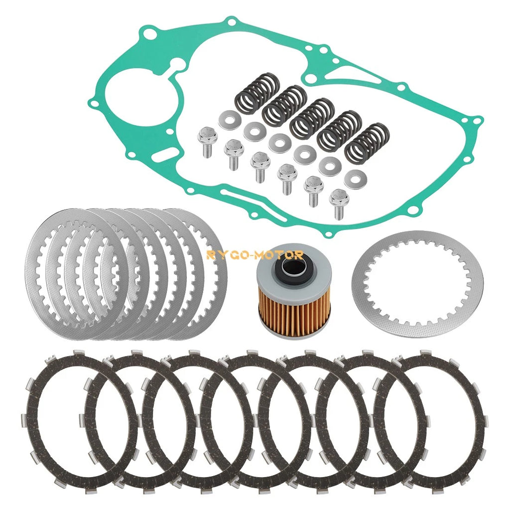Clutch Friction & Steel Plates w/Gasket for Yamaha XVS650 V-Star 650 (1998–2016)