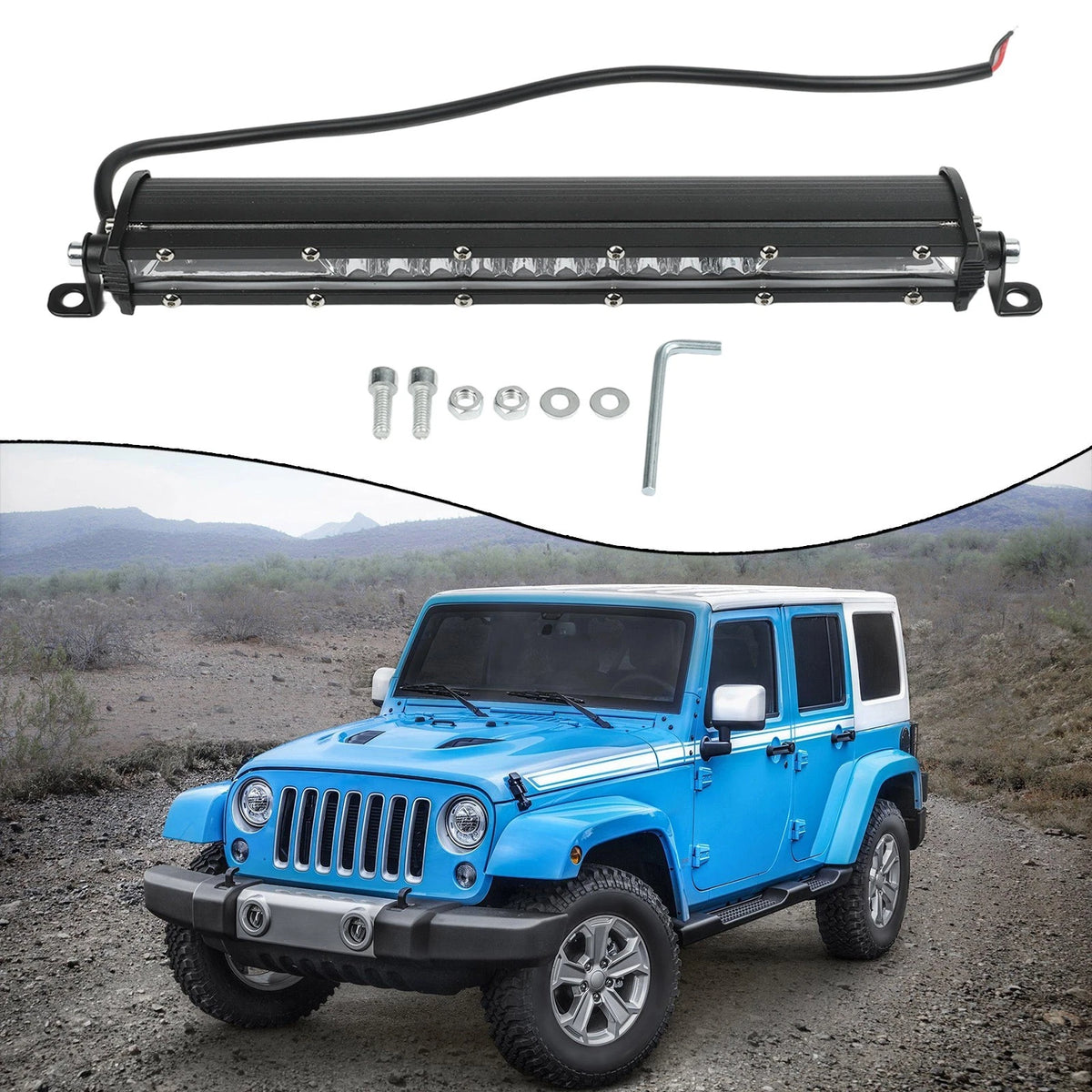 Car LED Work Light Bar Flood Spot Light with Long Service Life for Offroad