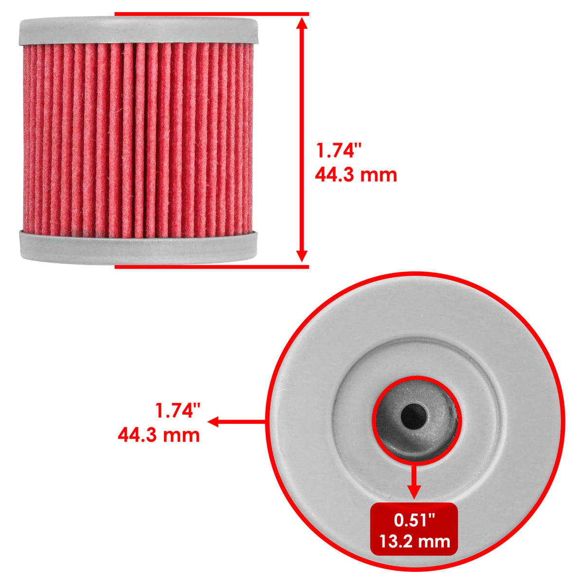 Oil Filter Replacement for Kawasaki KLX400 KLX400R (2003–2004)