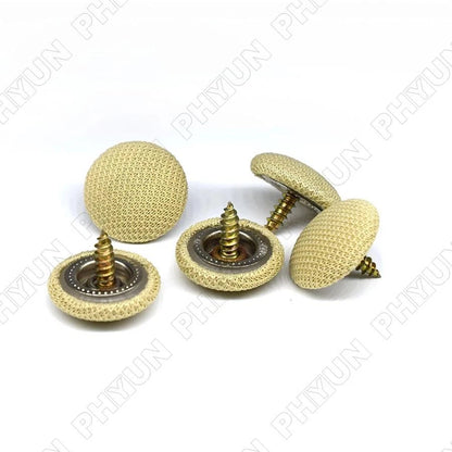 60pcs Car Repair Headliner Button Buckle Fixing Screw Cap Roof Snap Rivets Beige