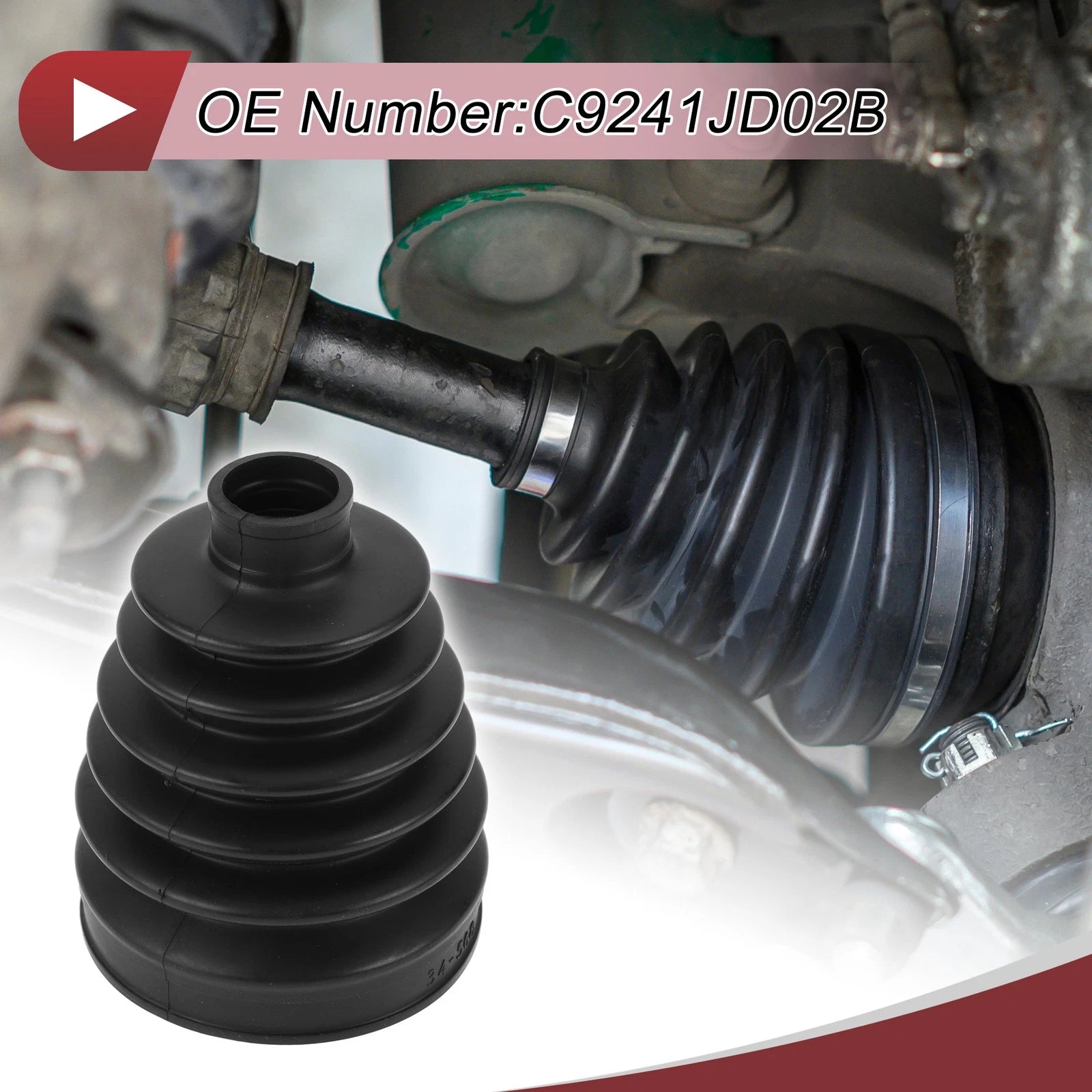 Outer CV Joint Boot Kit with Clamps for Mitsubishi Lancer (2007–2017)