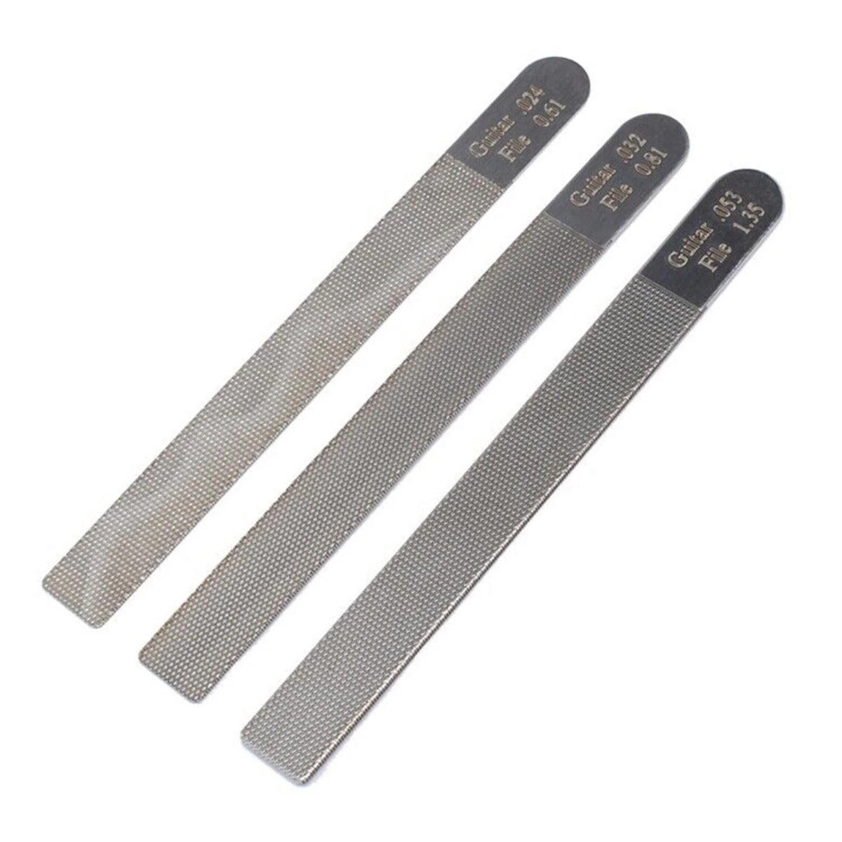 3Pcs Steel Guitar Nut Files for Luthier Repairing Tool Kit