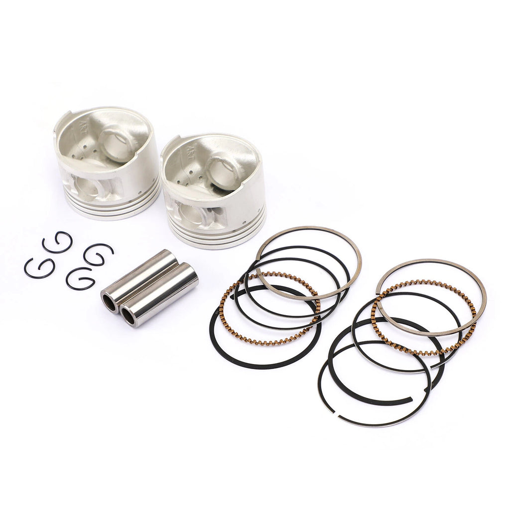 2X Piston Kit Standard Bore 49mm for Yamaha Virago V-Satr XV250 SRV250 (1988–2018)