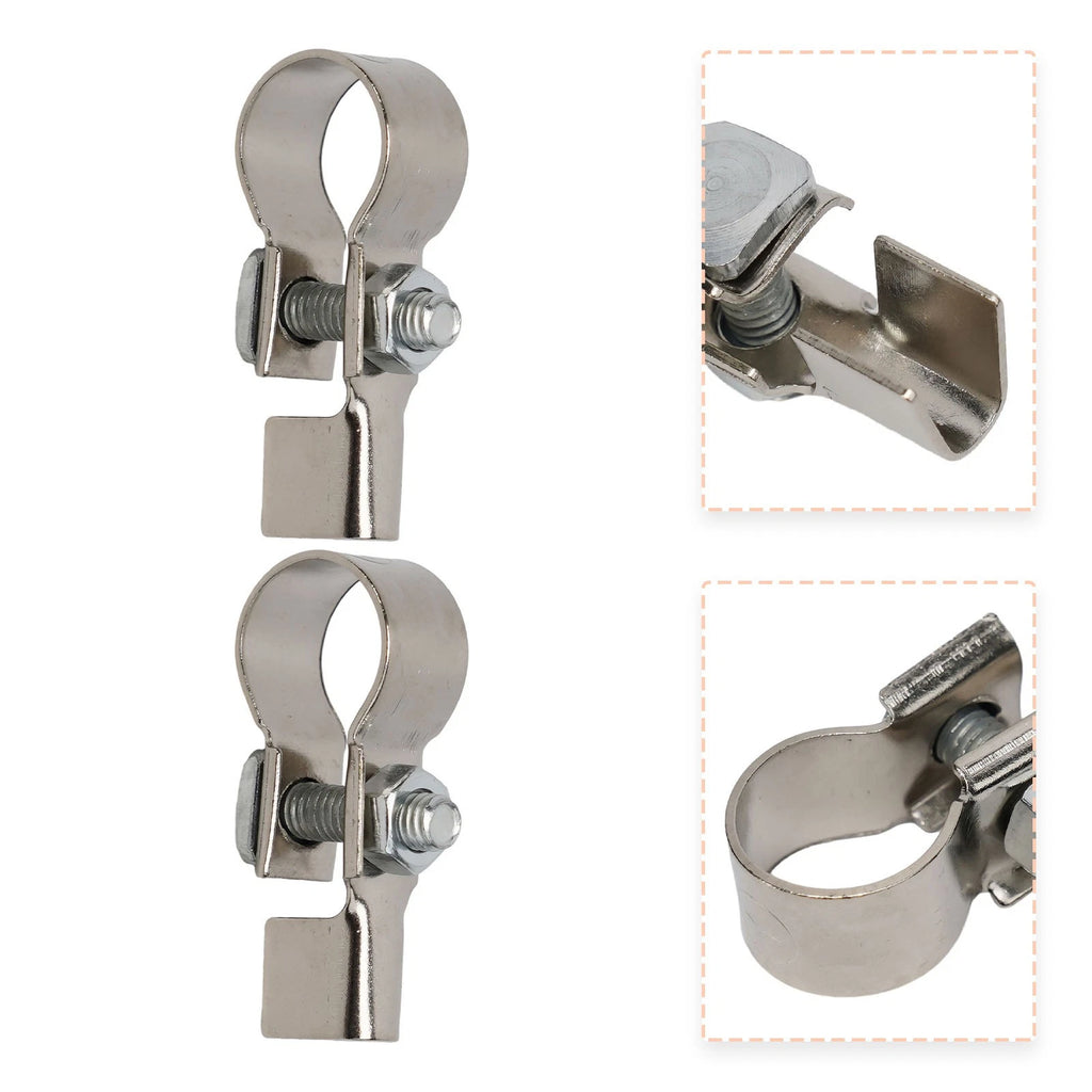 2X Battery Cable Terminal Clamp Connectors for Car Buses (Pure Copper)