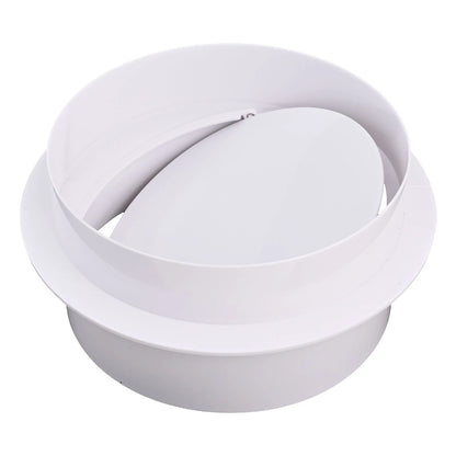 Round Pipe Backdraft Damper for Bathroom Ventilation (PVC Material)
