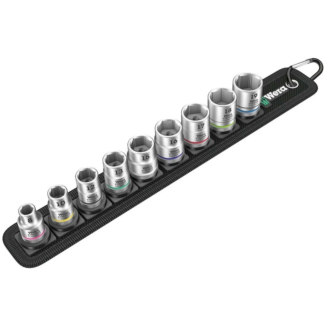 9 Piece 1/4 Drive Metric Socket Set for Wera Tools