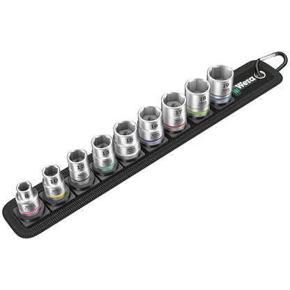 9 Piece 1/4 Drive Metric Socket Set for Wera Tools