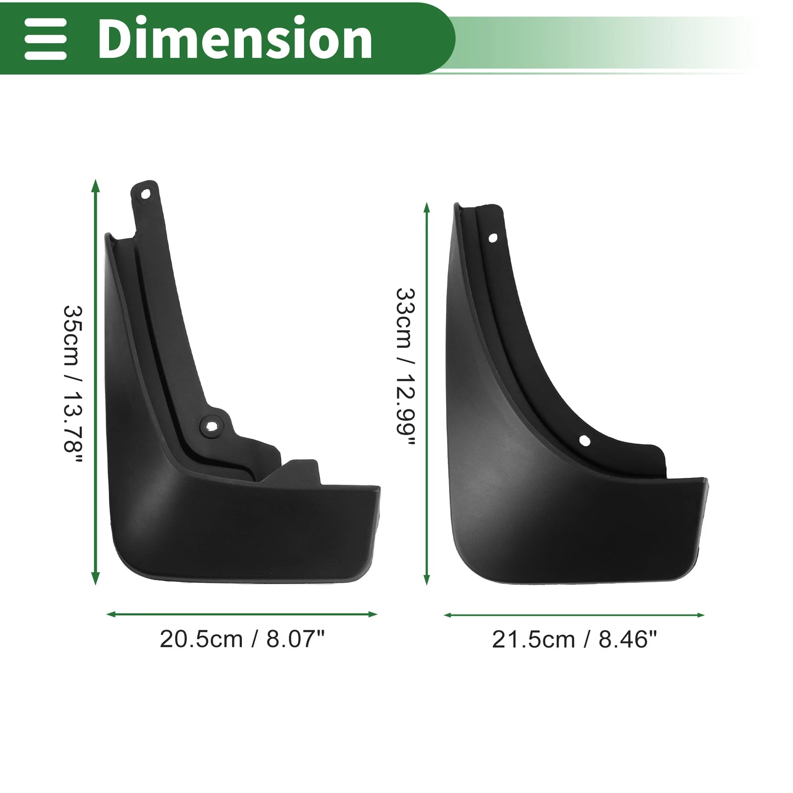 Mud Flaps Splash Guards for Buick Envision S (2020–2024) W/ Mounts