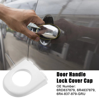 Front Left Exterior Door Handle Cover for Volkswagen Jetta 2011–2016 White