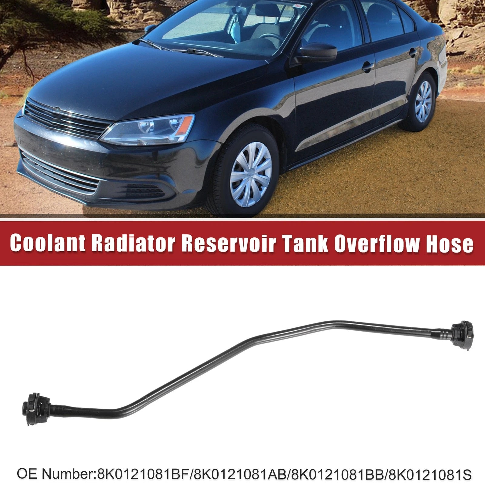 Coolant Radiator Reservoir Hose Replacement for Audi A4 B8 (2007–2015)