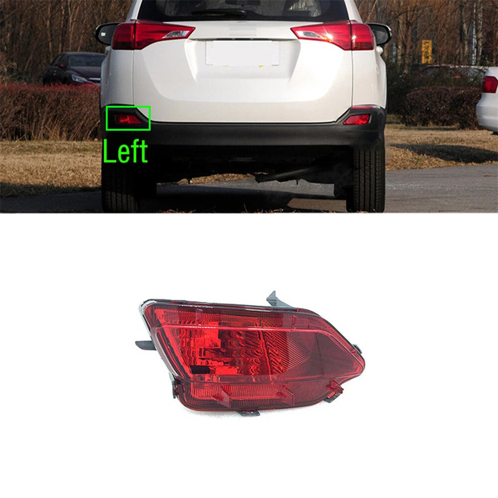 Left Rear Bumper Light Reflector Lamp Cover For Toyota RAV4 2013 - 2015