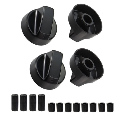 Set of 4 Simmerstat Knobs with D Shaft Inserts 6-8mm Replacement