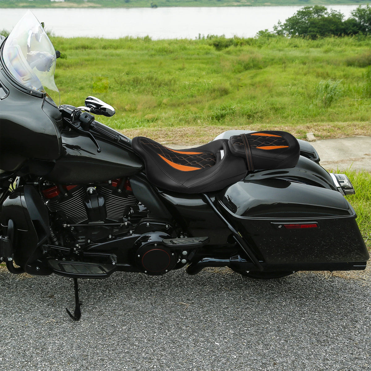 Passenger & Driver Seat for Harley Touring CVO Road King Street Glide (2009–2023)
