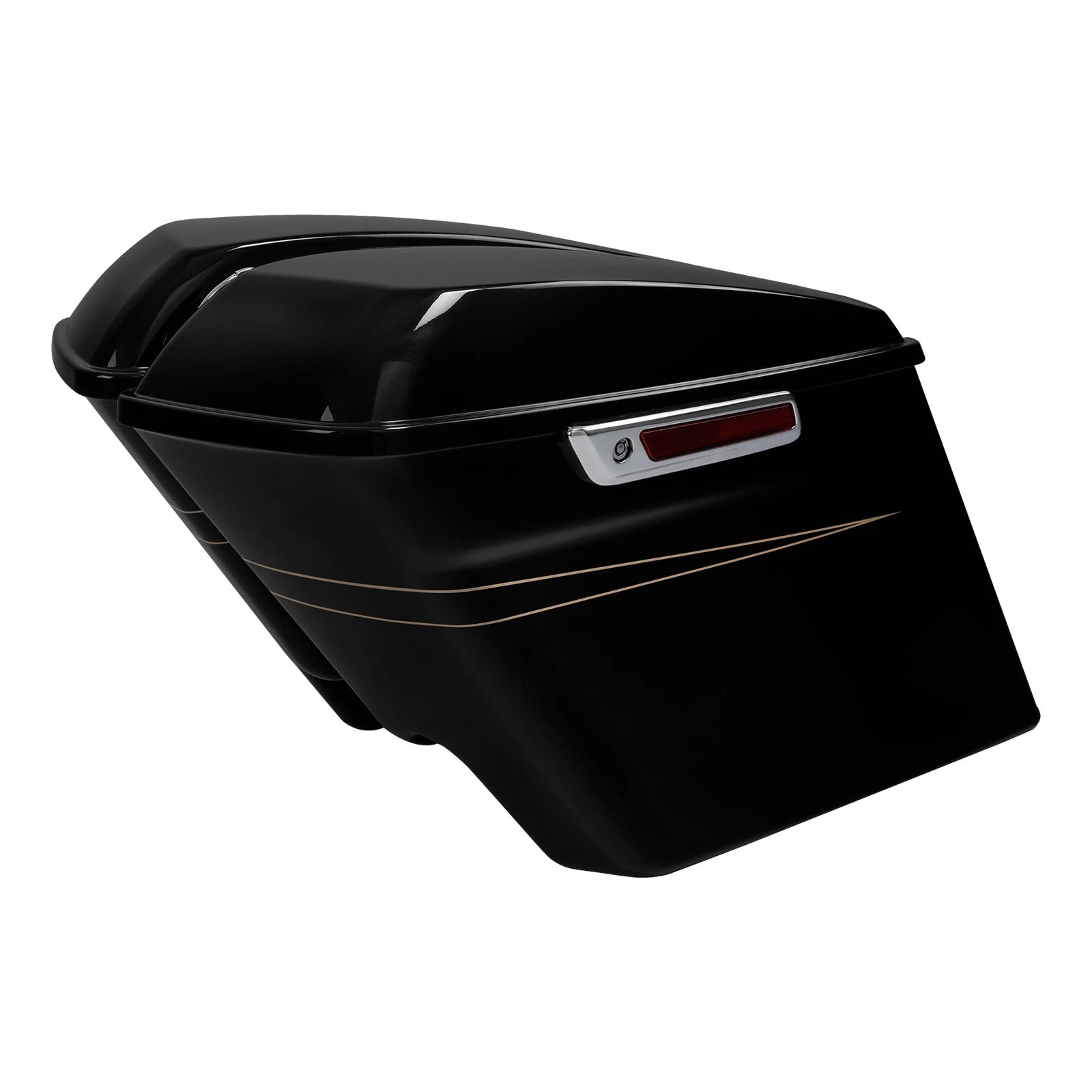 5" Stretched Saddlebags for Harley Electra Glide (2014–2023) Black Quartz