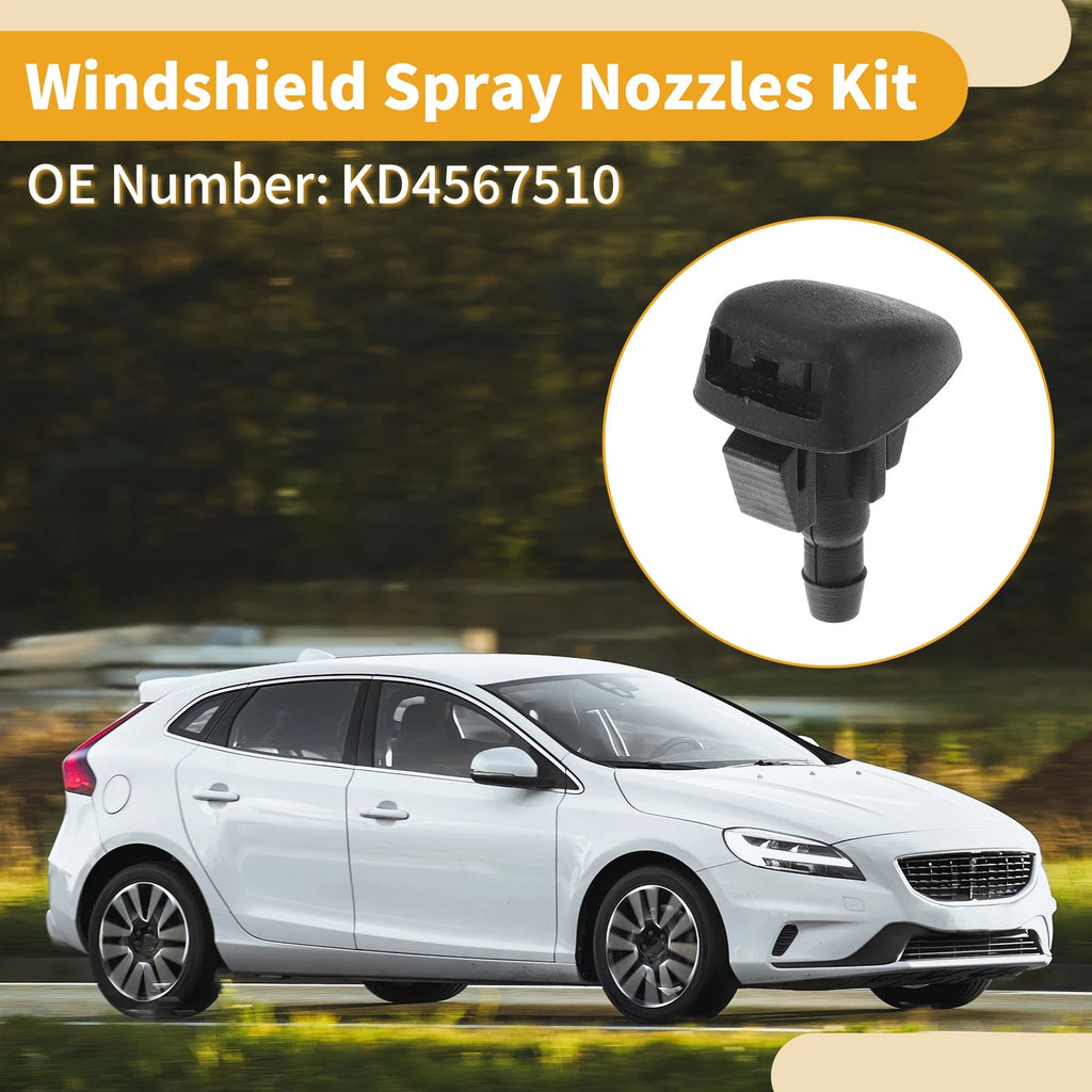 Windshield Washer Nozzle Kit for Mazda 6 (2014–2017) 2 Pcs Fluid Hose