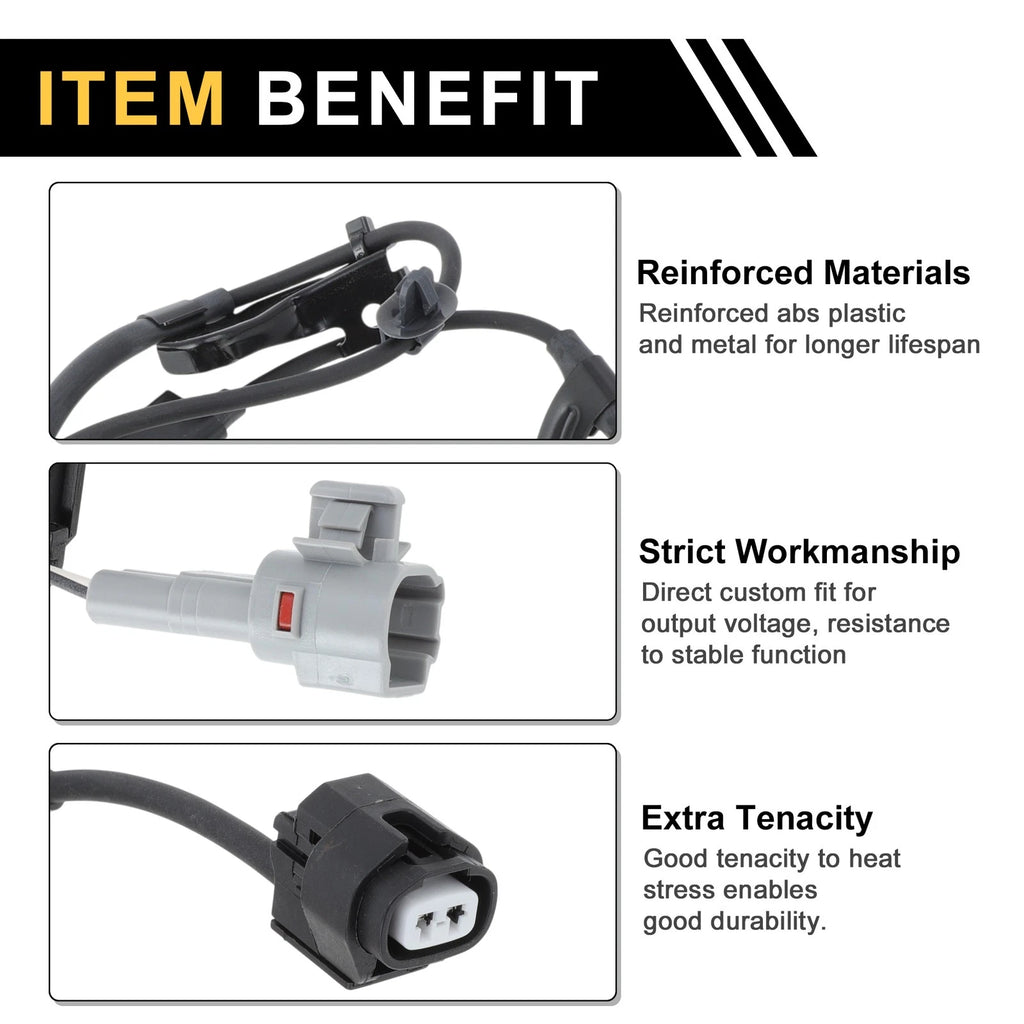 ABS Wheel Speed Sensor Replacement for Toyota FJ Cruiser Front Left (2007–2014)
