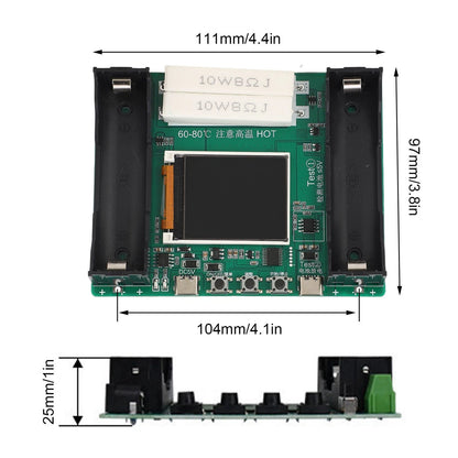 Digital Meter Battery Tester 1mAh Measurement Accuracy 5mA
