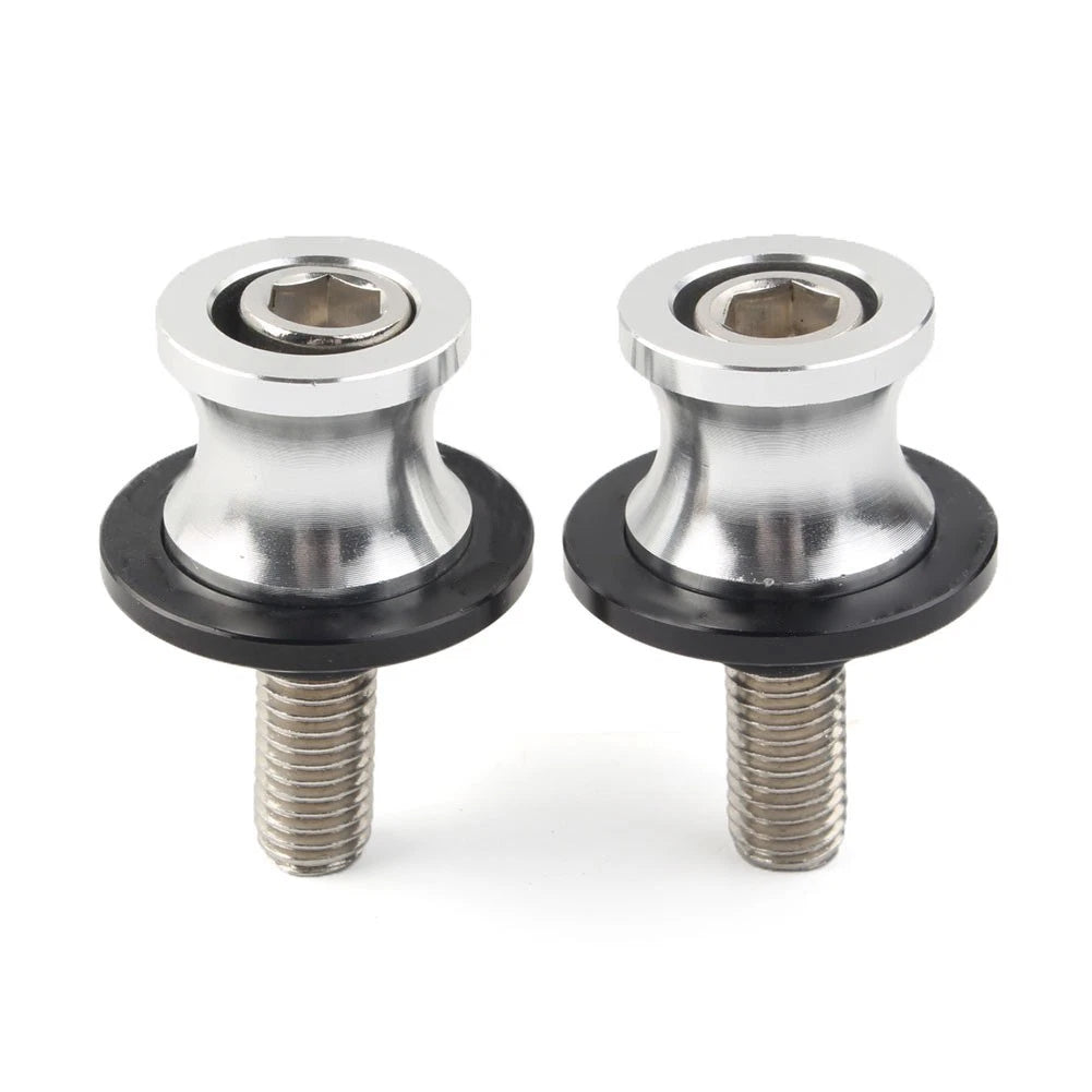 10mm Swingarm Spools Slider for Kawasaki ZX6R (1998–2011) - Silver