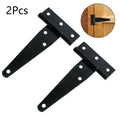 2Pcs Black T-type Metal Hinge for Marine Cabins Yacht Door