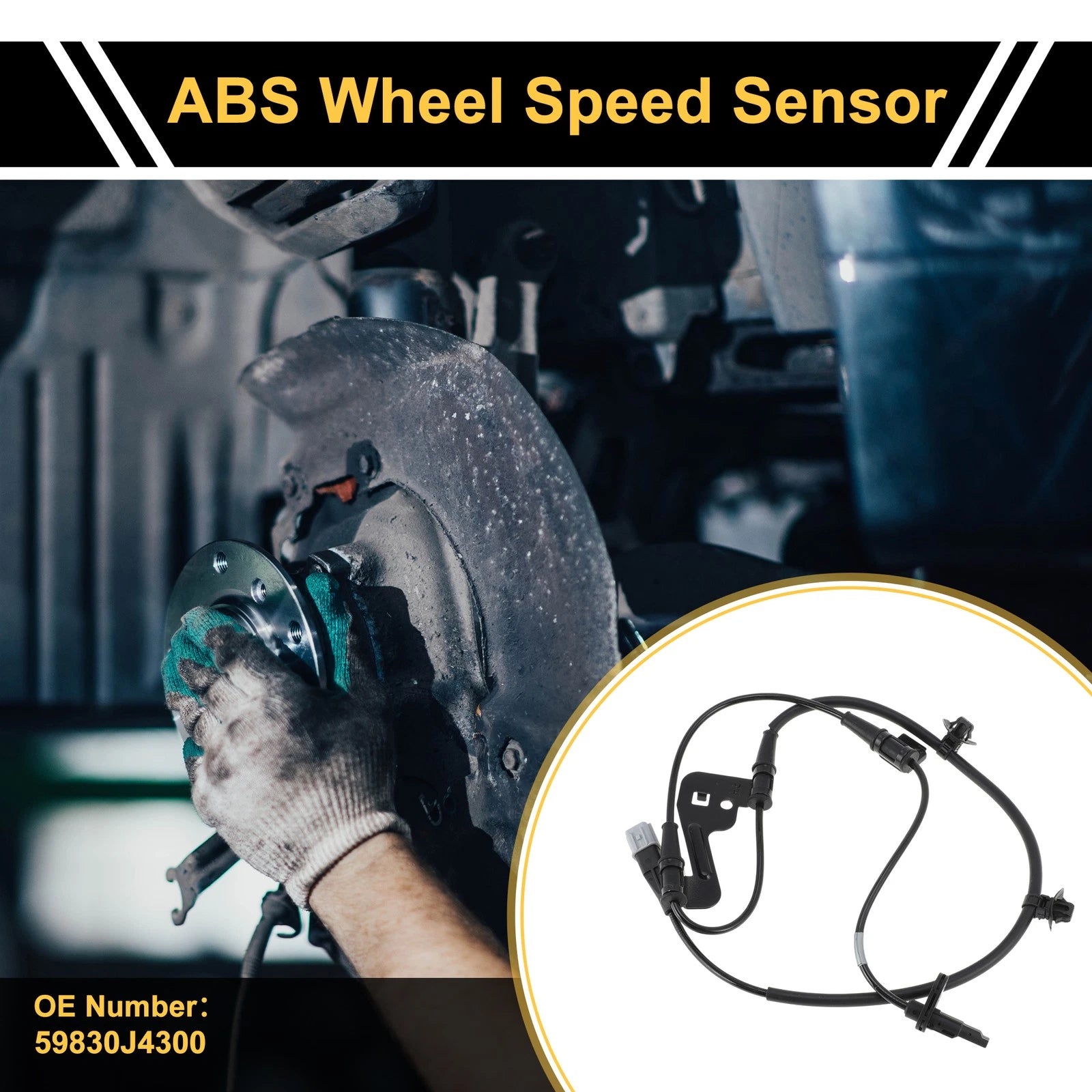 ABS Wheel Speed Sensor No. 59830J4300 for Kia Celesta (2016) Front Right
