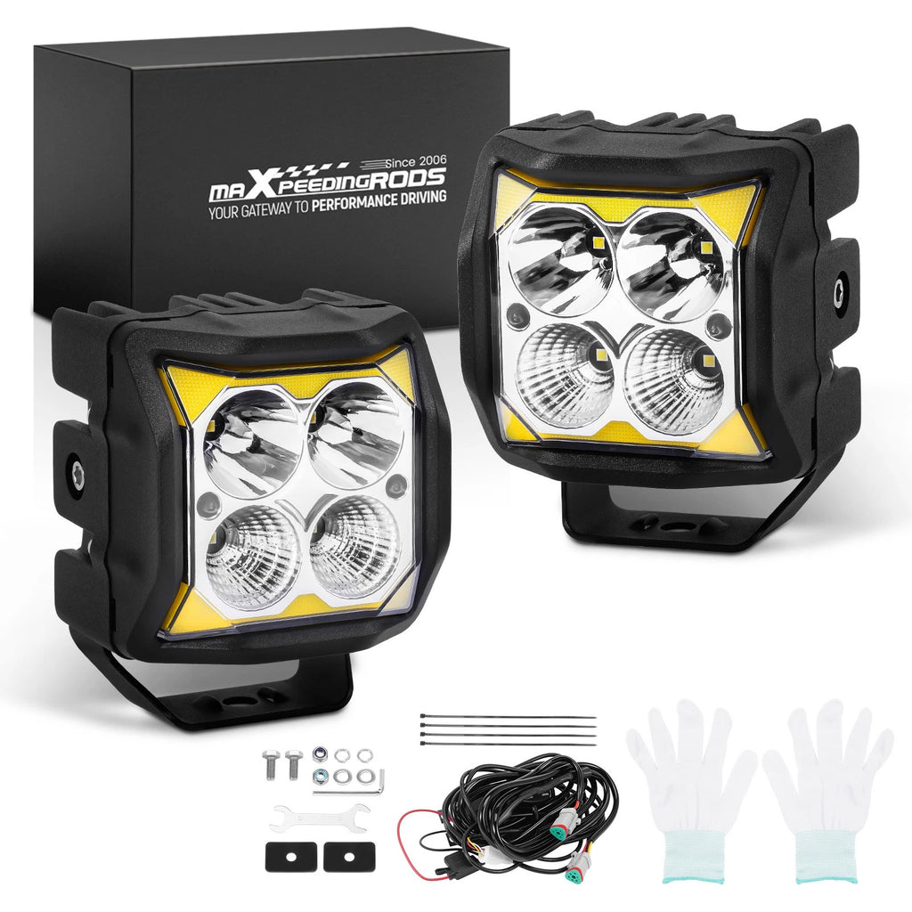 4" 110W LED Work Driving Light Cube Pods for Universal Applications (2010–2023)