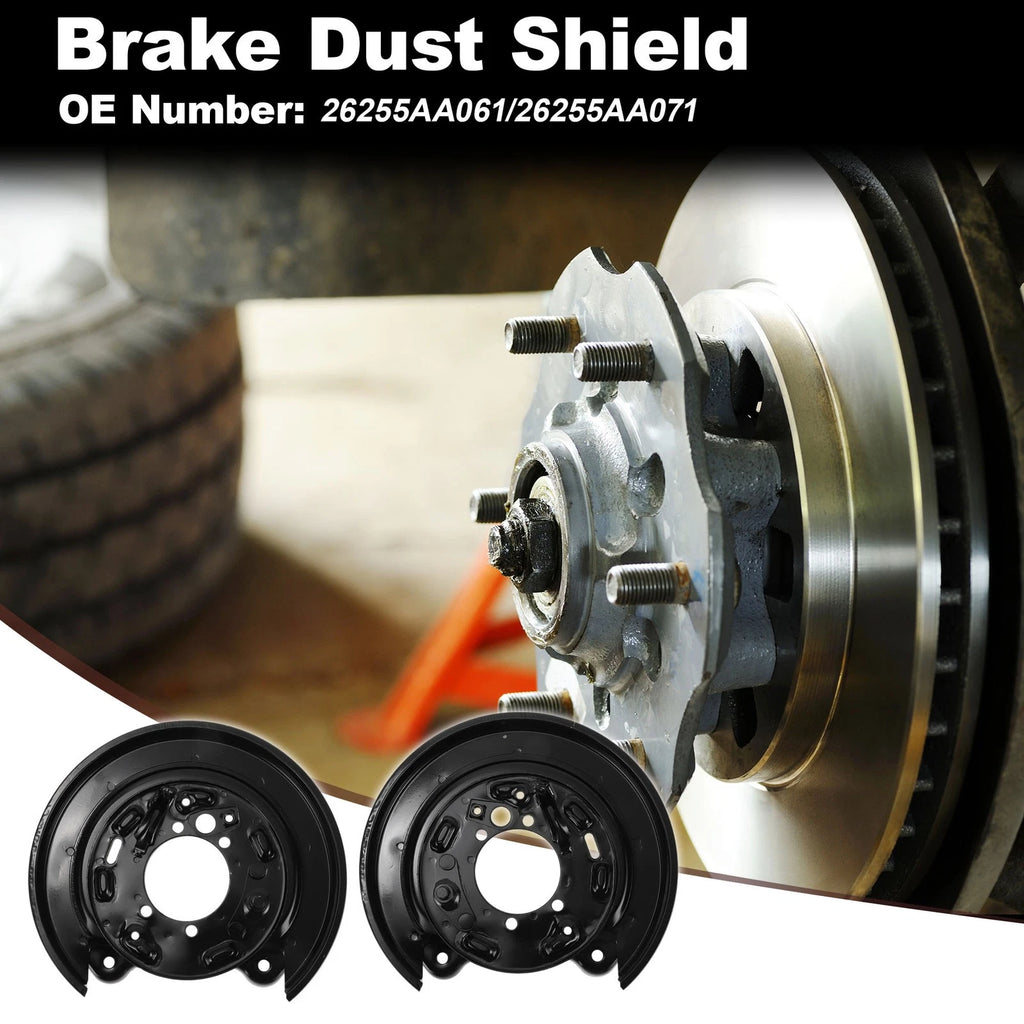 Wheel Brake Dust Shield Rear Left Right Replacement for Subaru Forester (2013–2018)