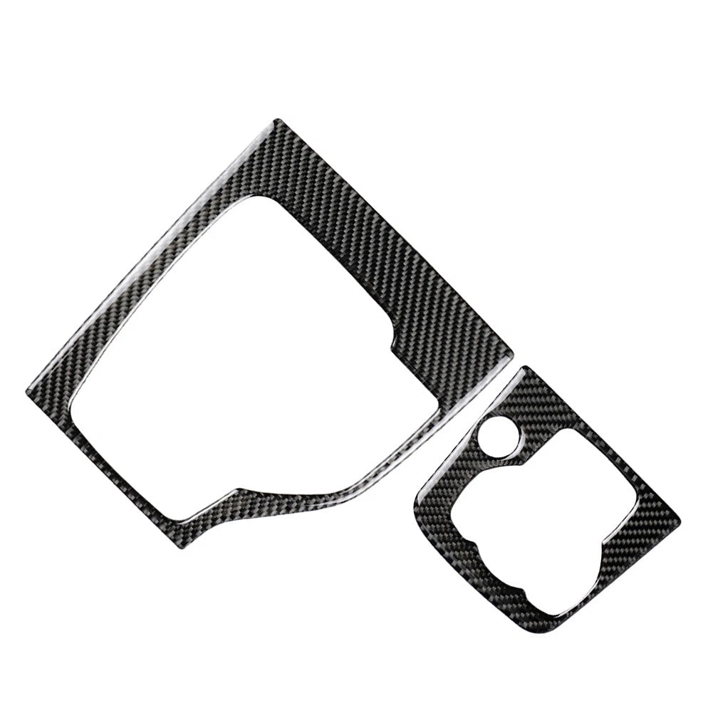 Carbon Fiber Gear Shift Panel Trim for Mazda 3 Axela (2013–2018)