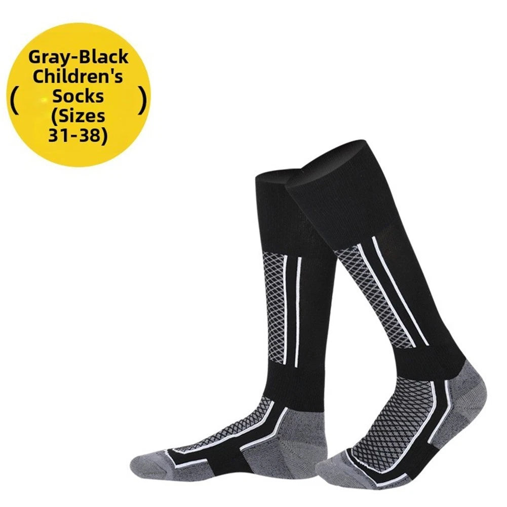 Thermal Socks for Skiing - Moisture-Wicking, Cushioned Sole, Close Fit