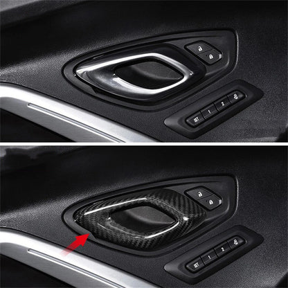Carbon Fiber Door Handle Panel Cover for Chevy Camaro (2016–2023)