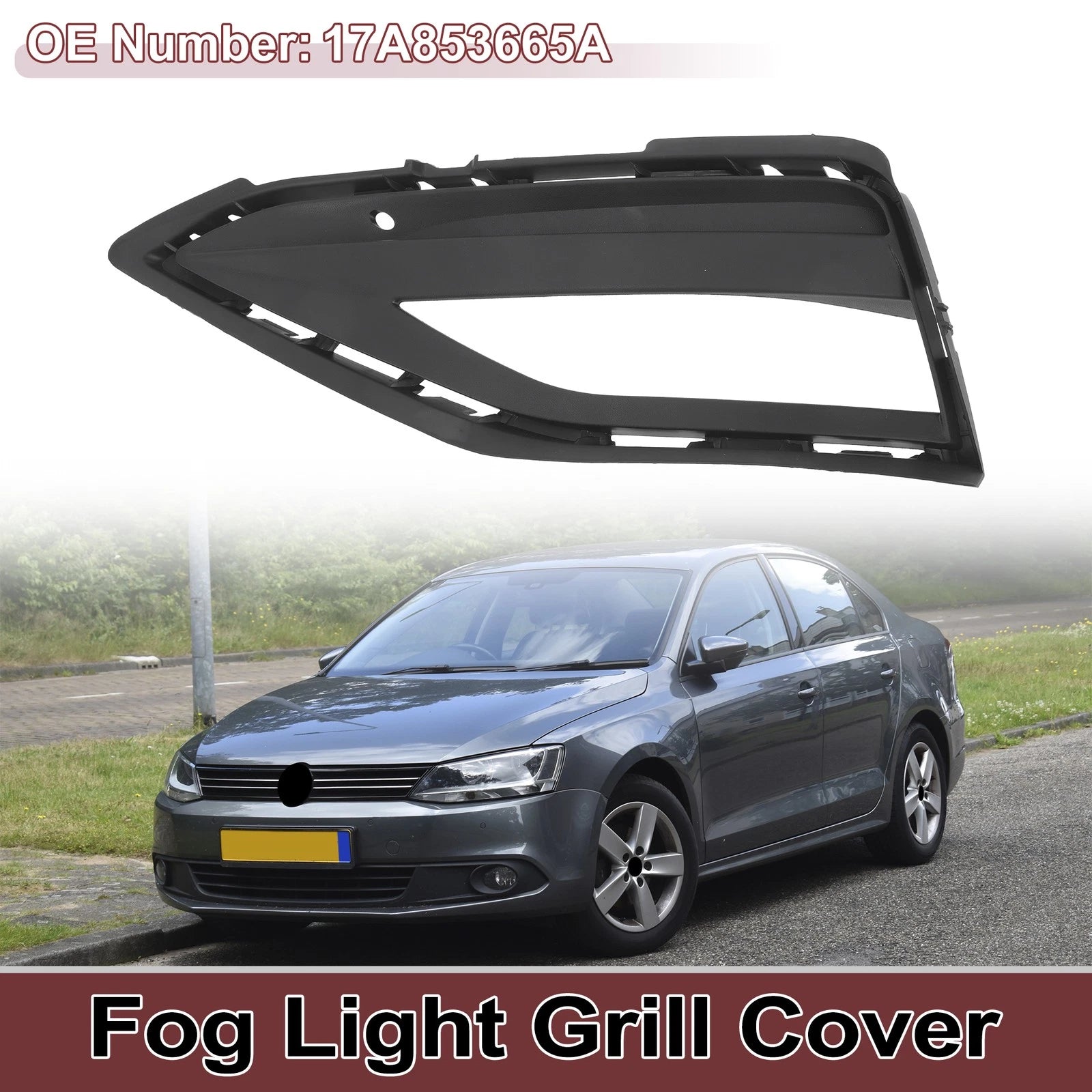 Front Left Fog Light Grill Replacement for Volkswagen Jetta (2019–2020)