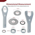 Set of 2 Axle Nut Wrench Tool + Washer Seal for Honda Rancher 420 (2007–2013)