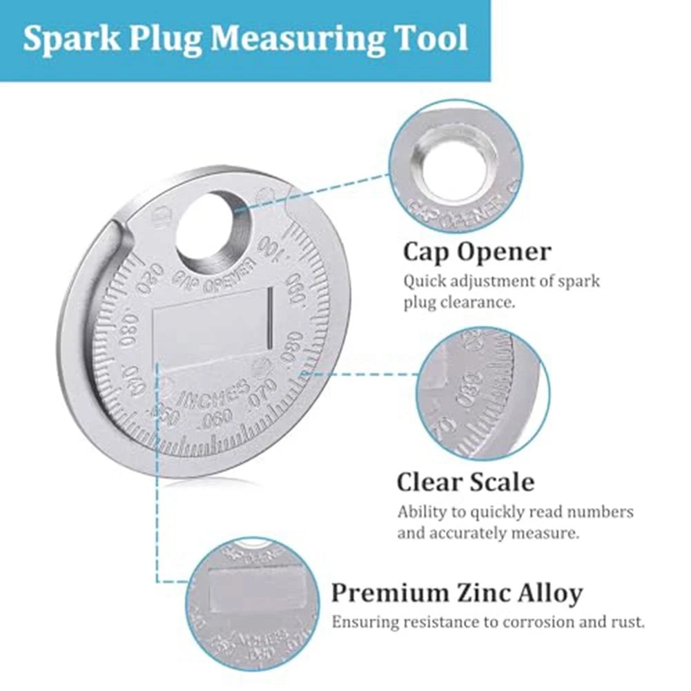 Spark Gap Gauge for Motorcycles (Clear Engraved Scale)