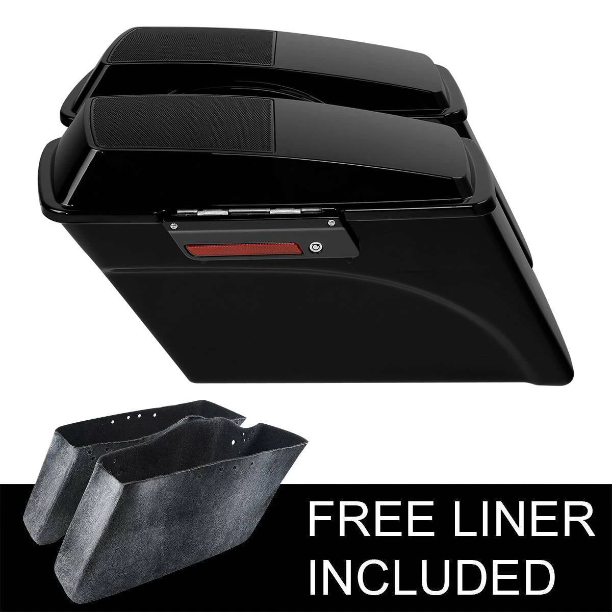 Hard Saddlebags 6x9" Speaker Lids & Rear LED Fender for Harley Touring (2009–2013)