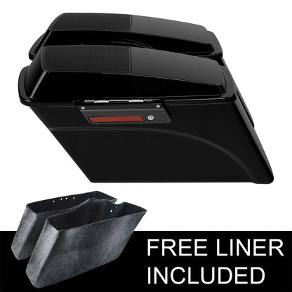 Hard Saddlebags 6x9" Speaker Lids & Rear LED Fender for Harley Touring (2009–2013)