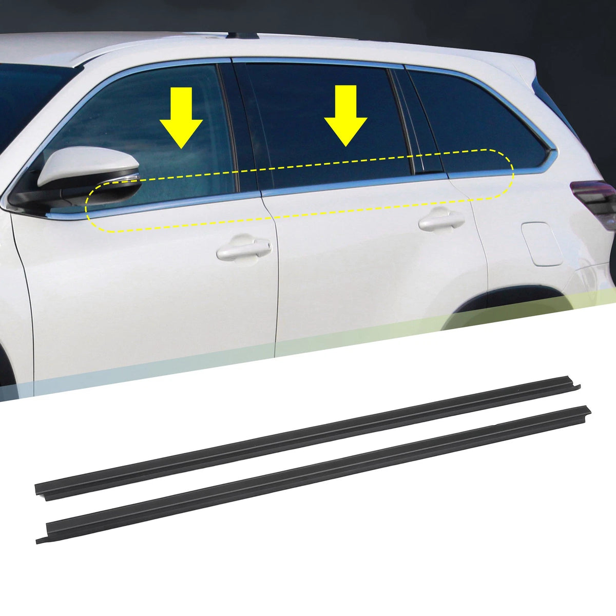 2X Window Glass Seals for Nissan D21 (1986–1997)